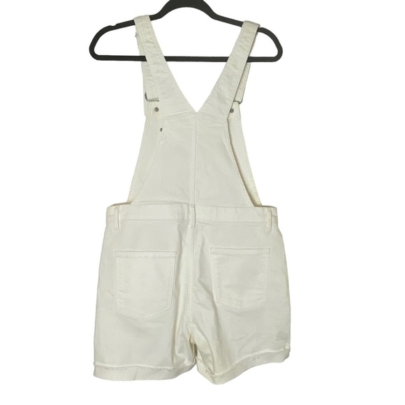 GAP Overall‎ Shorts Size Small White Denim - Picture 5 of 13